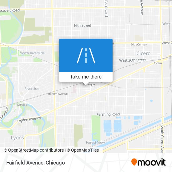 Fairfield Avenue map