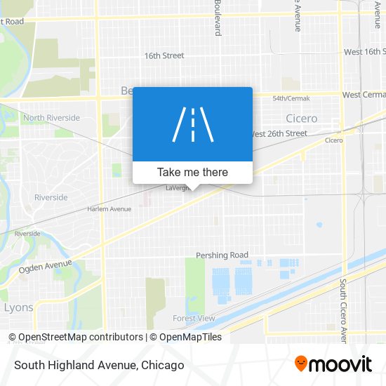 South Highland Avenue map