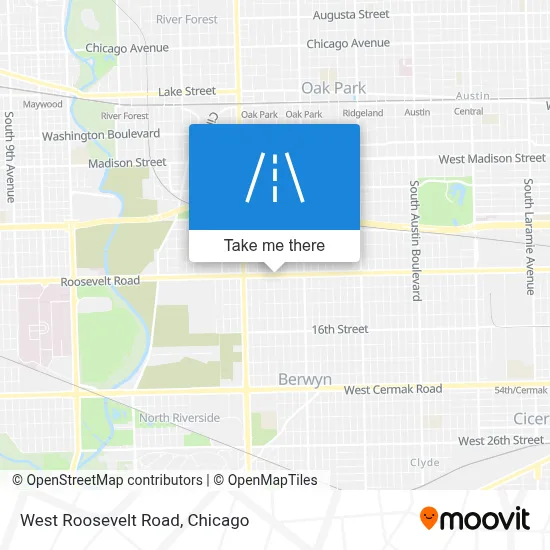 West Roosevelt Road map