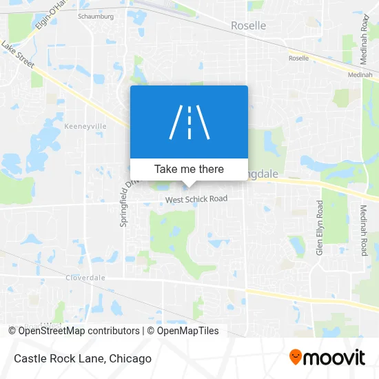 Castle Rock Lane map