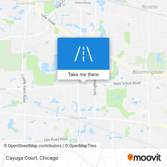 Cayuga Court map