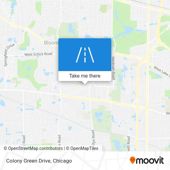 Colony Green Drive map