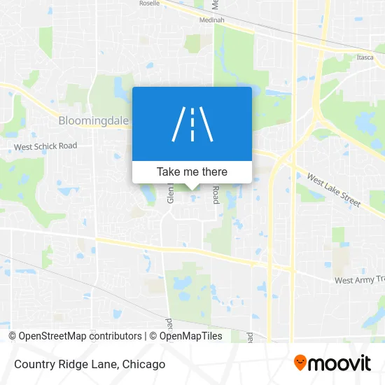 Country Ridge Lane map