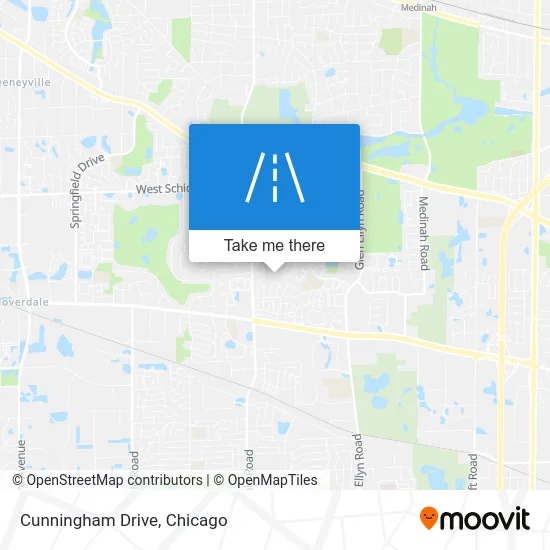 Cunningham Drive map