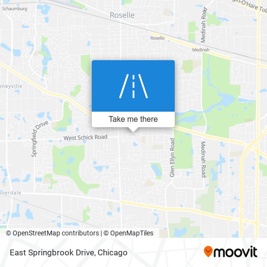 East Springbrook Drive map