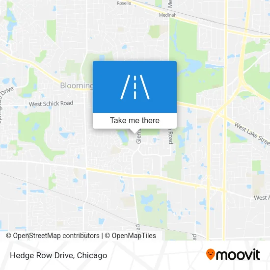 Hedge Row Drive map
