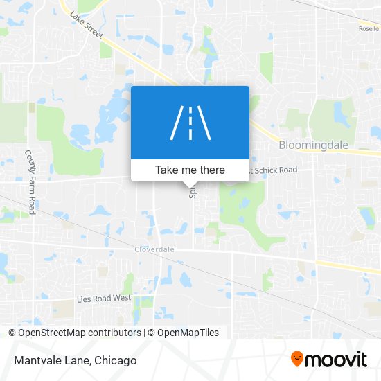 Mantvale Lane map