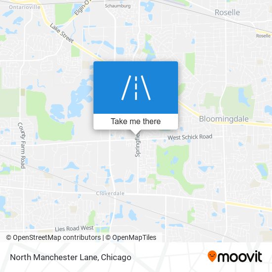 North Manchester Lane map