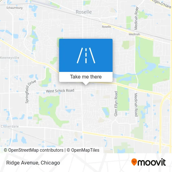 Ridge Avenue map