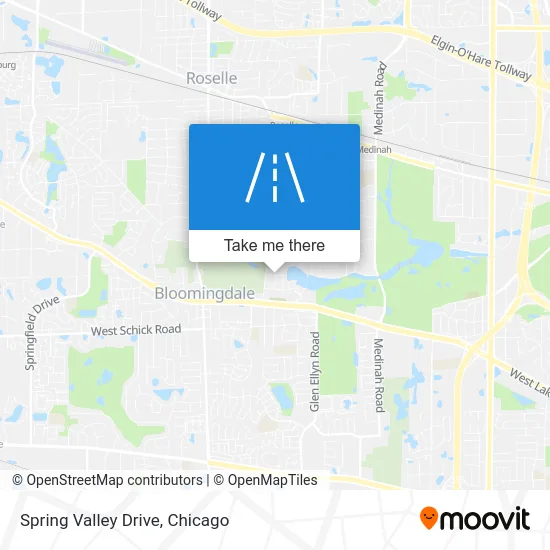 Spring Valley Drive map