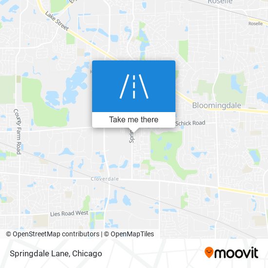 Springdale Lane map