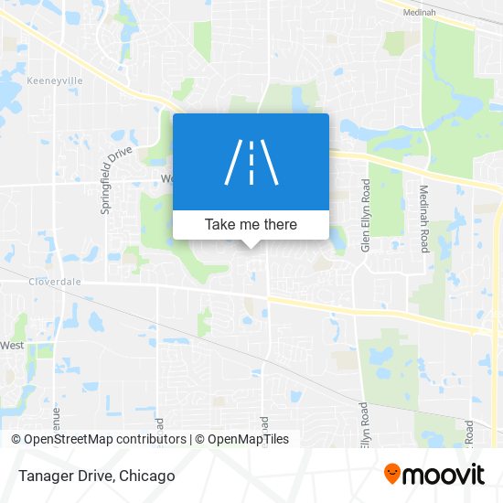 Tanager Drive map