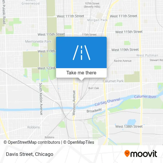 Davis Street map