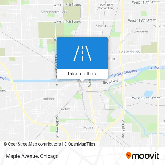 Maple Avenue map