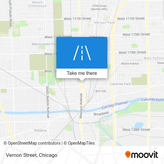 Vernon Street map