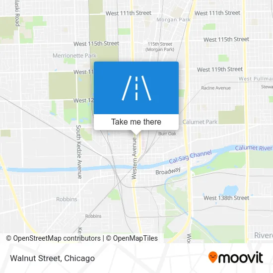 Walnut Street map