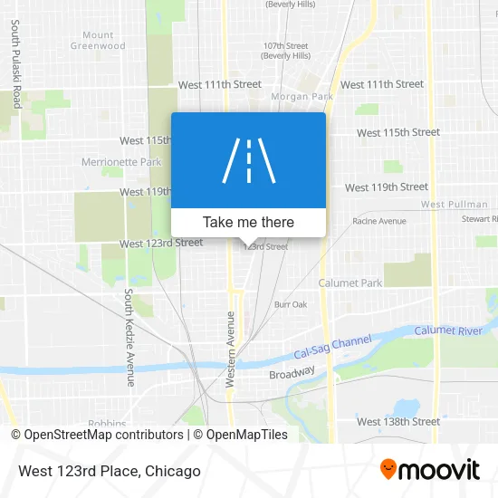 West 123rd Place map