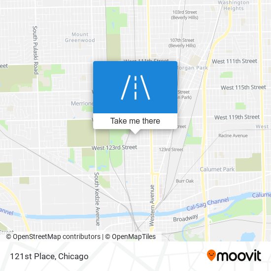 121st Place map
