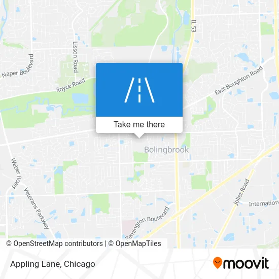 Appling Lane map