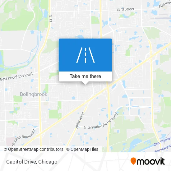 Capitol Drive map