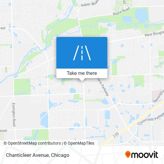 Chanticleer Avenue map