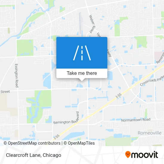 Clearcroft Lane map