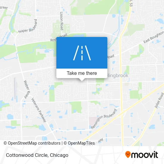 Cottonwood Circle map