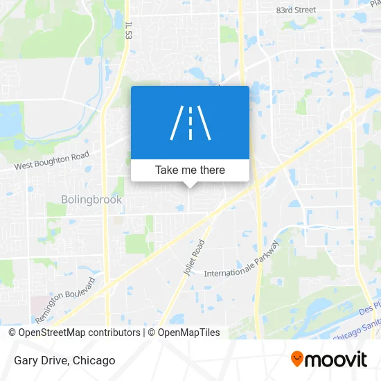 Gary Drive map