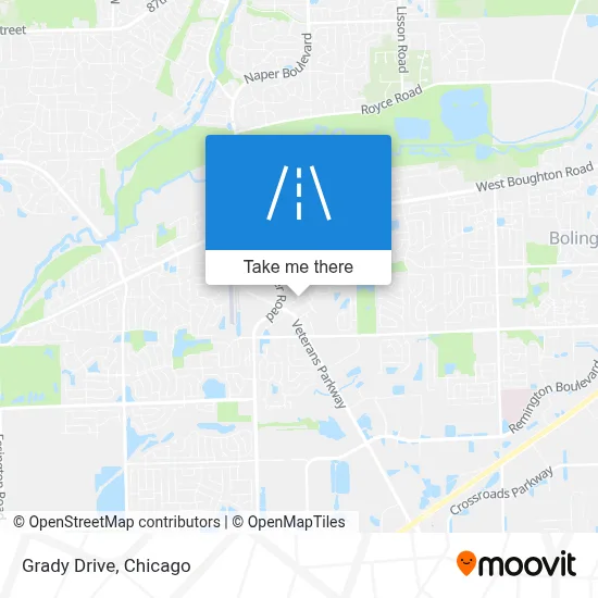 Grady Drive map