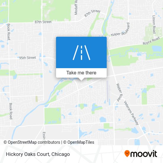 Mapa de Hickory Oaks Court