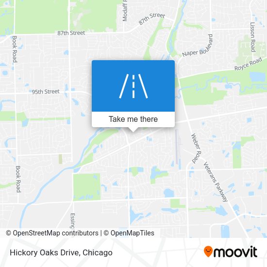 Mapa de Hickory Oaks Drive