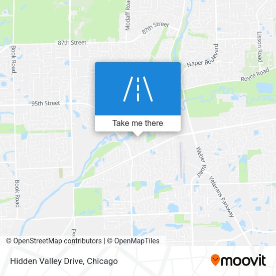 Hidden Valley Drive map