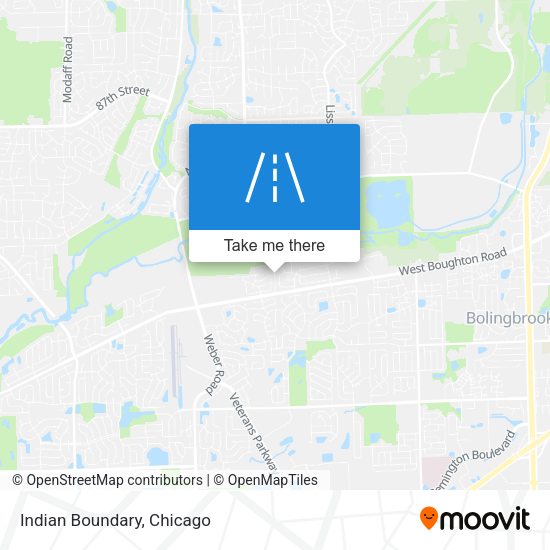 Mapa de Indian Boundary