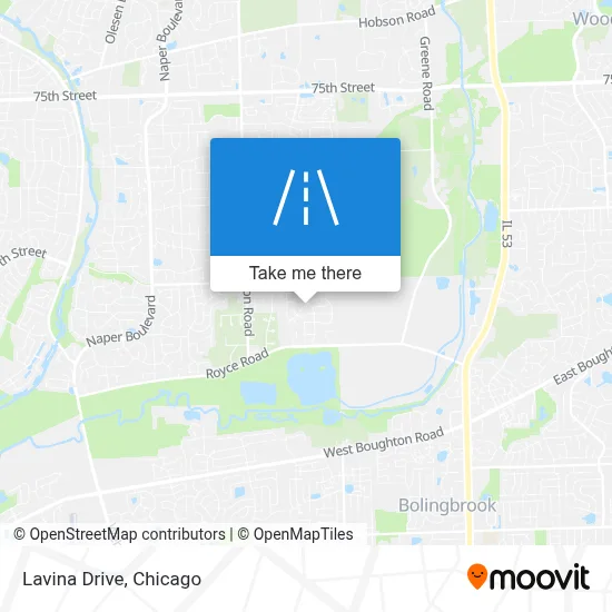 Lavina Drive map