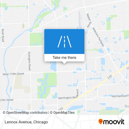 Mapa de Lennox Avenue
