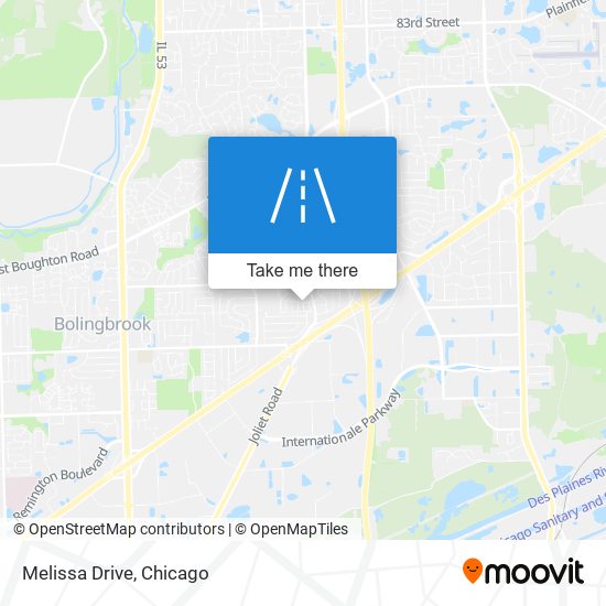 Mapa de Melissa Drive