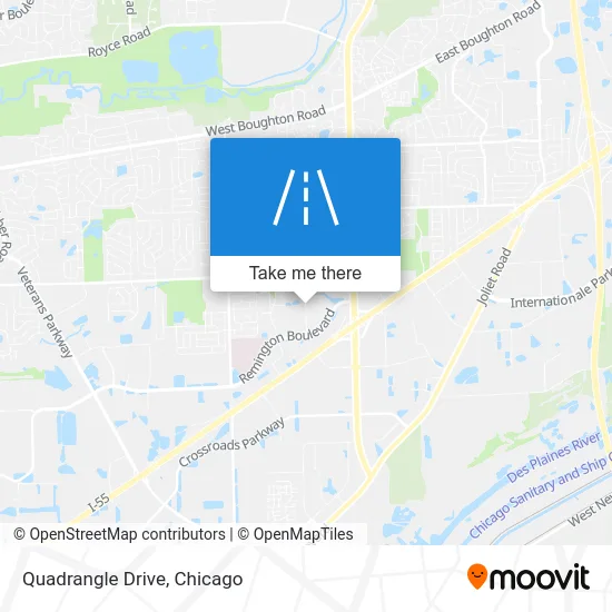 Quadrangle Drive map