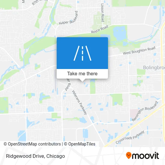 Ridgewood Drive map