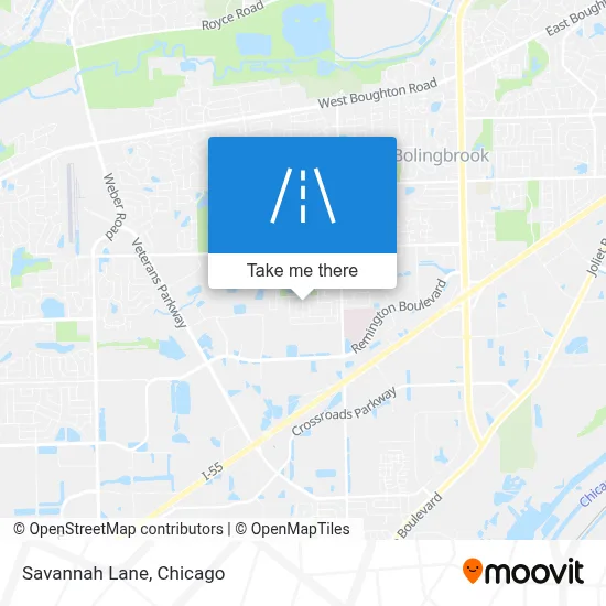 Savannah Lane map