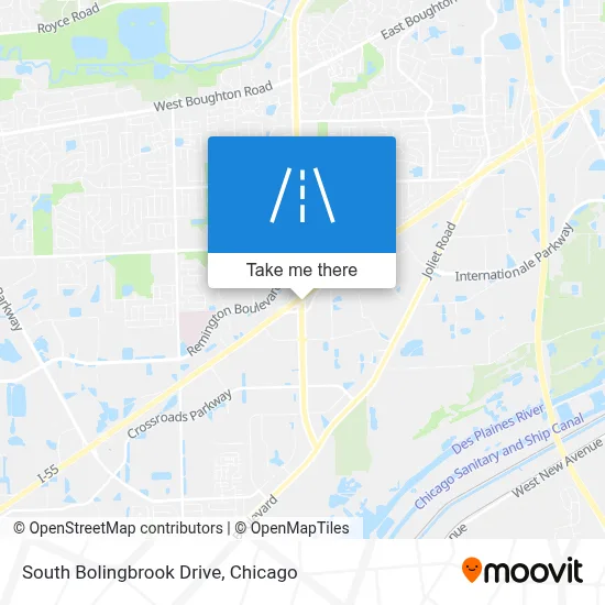 South Bolingbrook Drive map