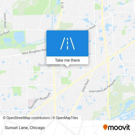 Sunset Lane map