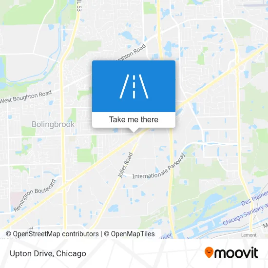 Upton Drive map