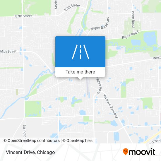 Vincent Drive map