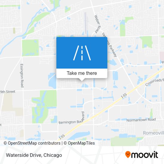 Mapa de Waterside Drive