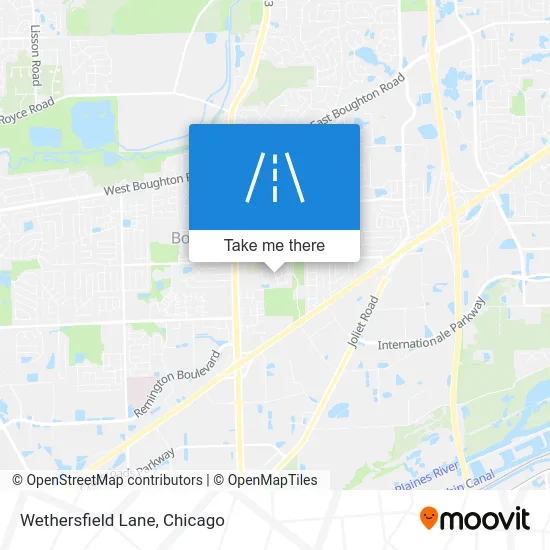 Wethersfield Lane map