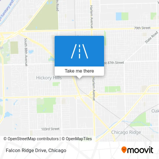 Falcon Ridge Drive map