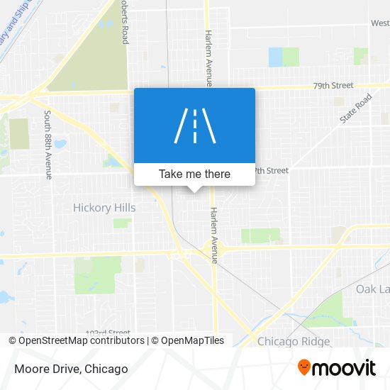 Moore Drive map