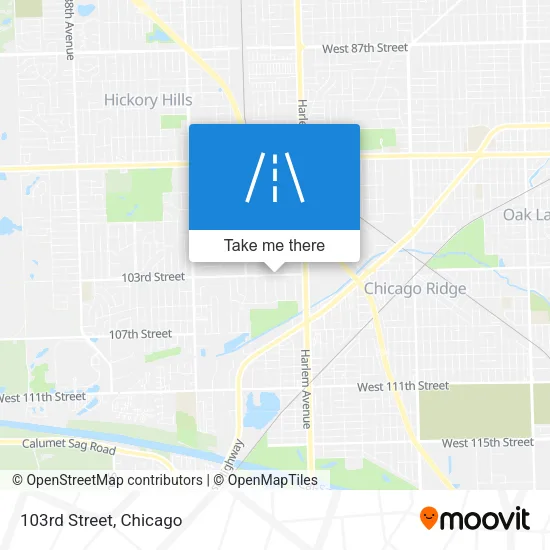 103rd Street map