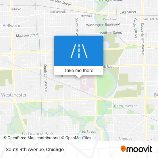 South 9th Avenue map