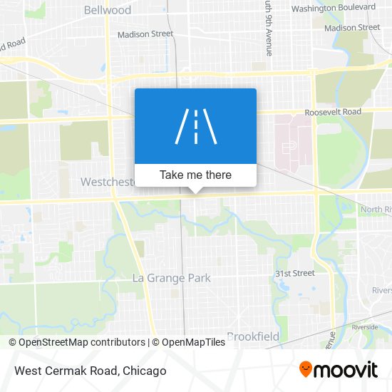 West Cermak Road map